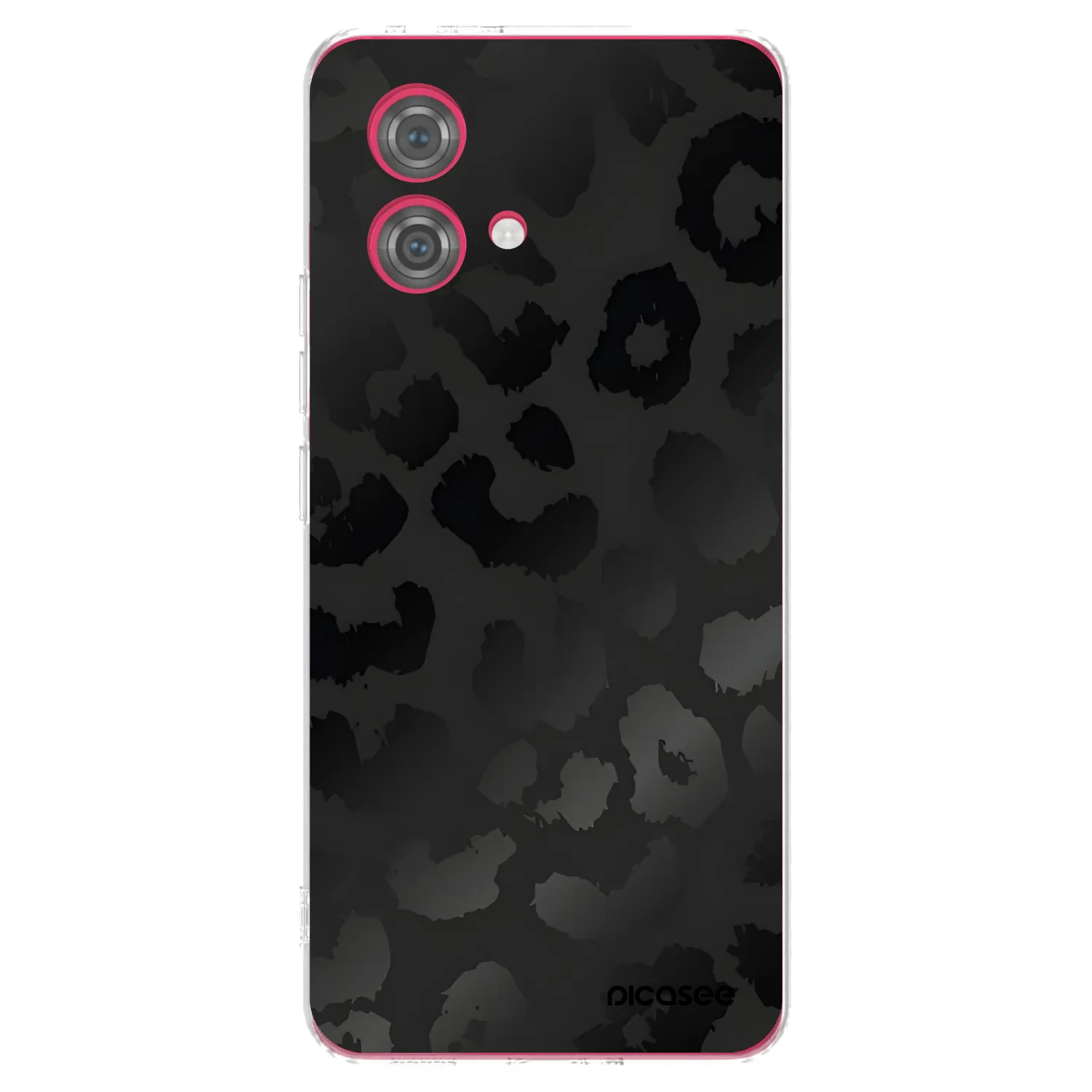 Picasee silikonski prozorni ovitek za Motorola Moto G84 5G - Midnight Leopard