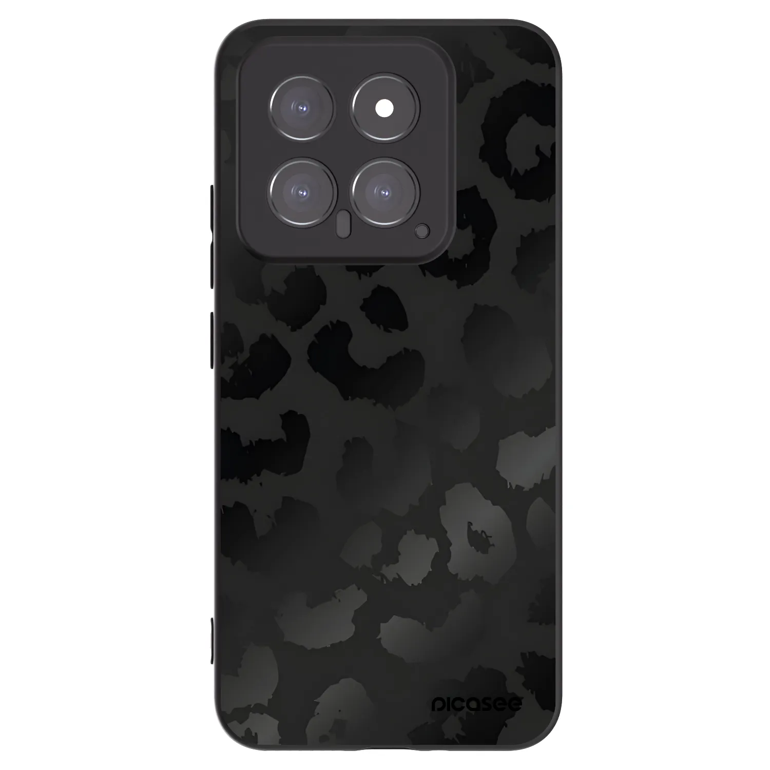 Picasee silikonski črni ovitek za Xiaomi 14 - Midnight Leopard