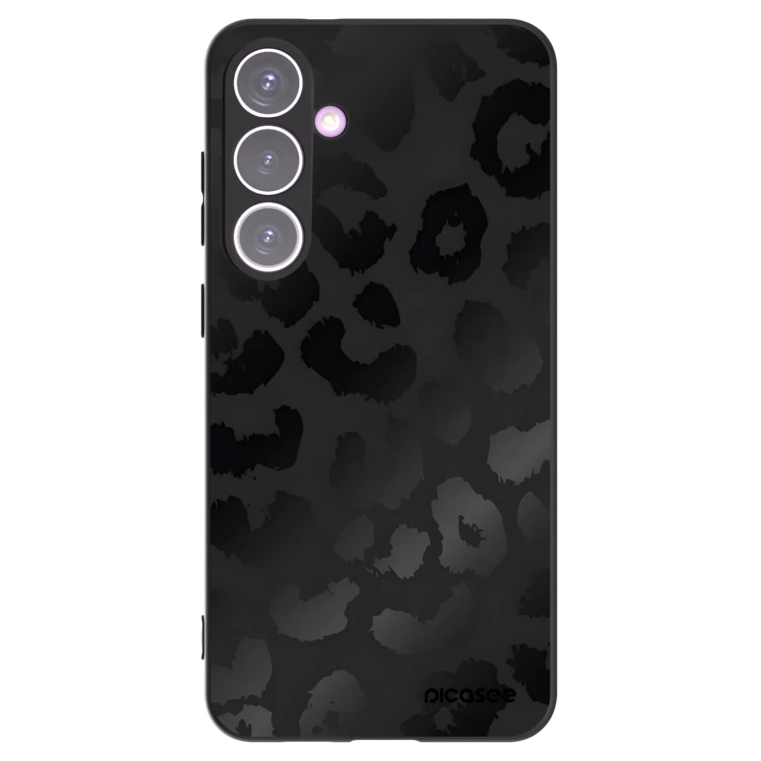 Picasee silikonski črni ovitek za Samsung Galaxy S24+ S926B 5G - Midnight Leopard