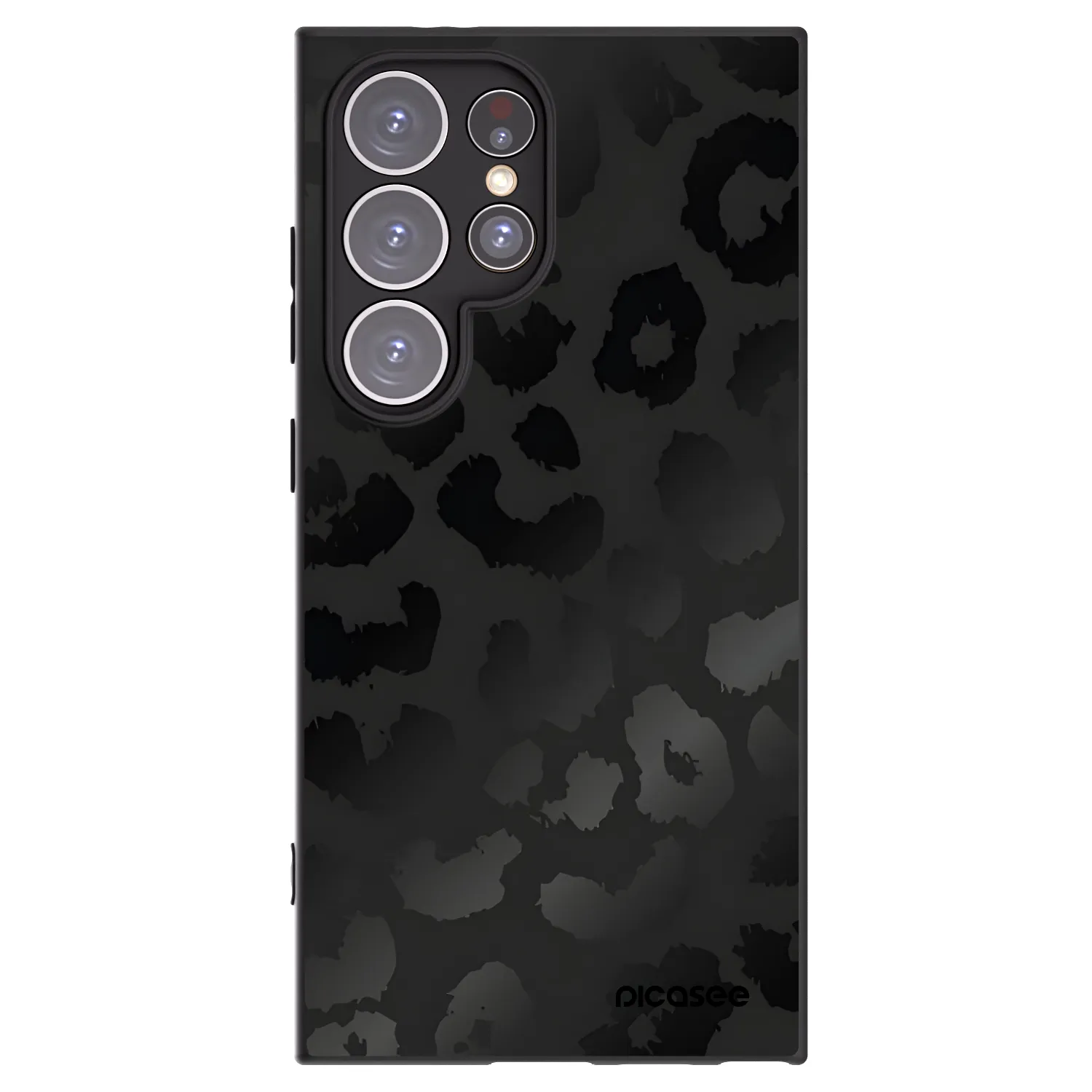 Picasee silikonski črni ovitek za Samsung Galaxy S24 Ultra S928B 5G - Midnight Leopard
