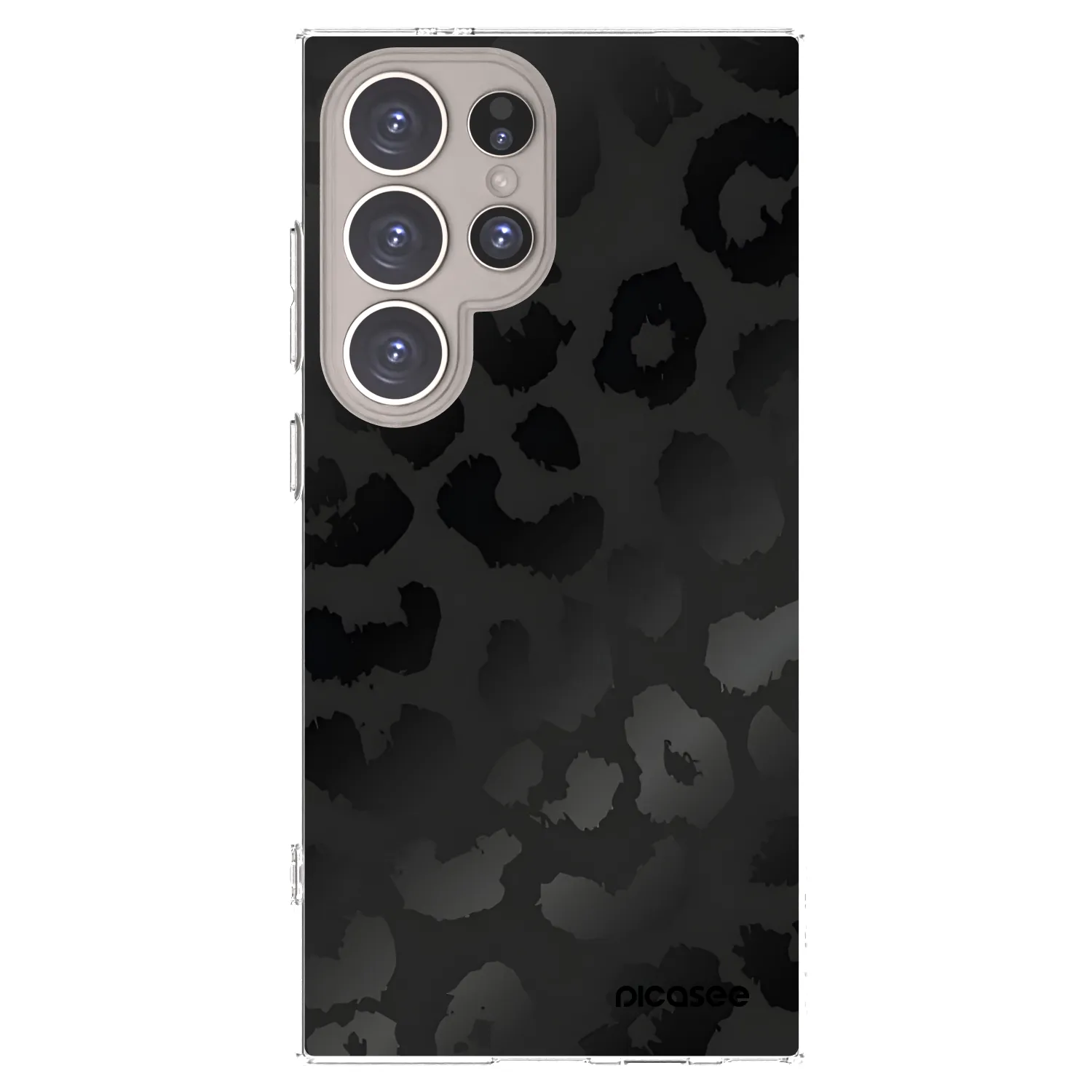 Picasee silikonski prozorni ovitek za Samsung Galaxy S24 Ultra S928B 5G - Midnight Leopard