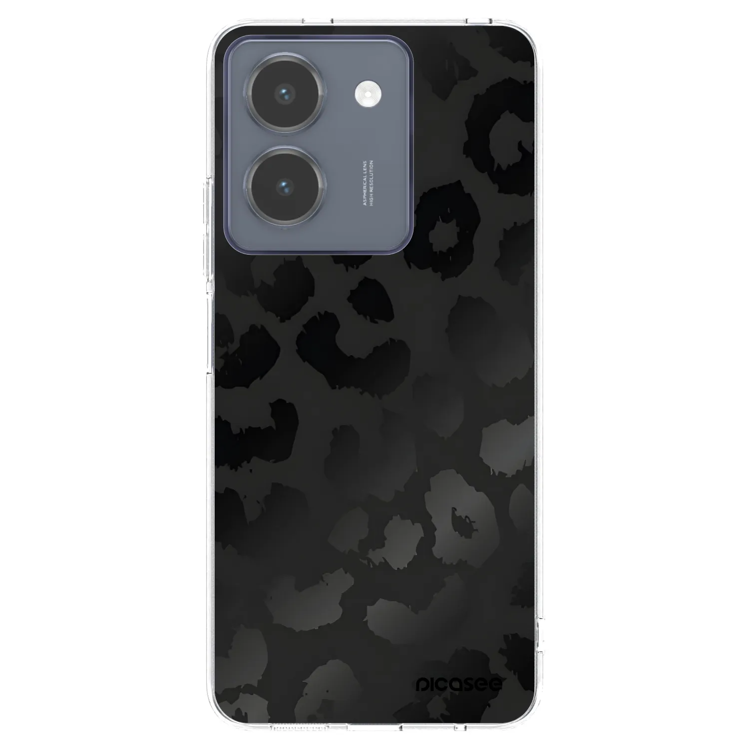 Picasee silikonski prozorni ovitek za Vivo Y36 4G - Midnight Leopard