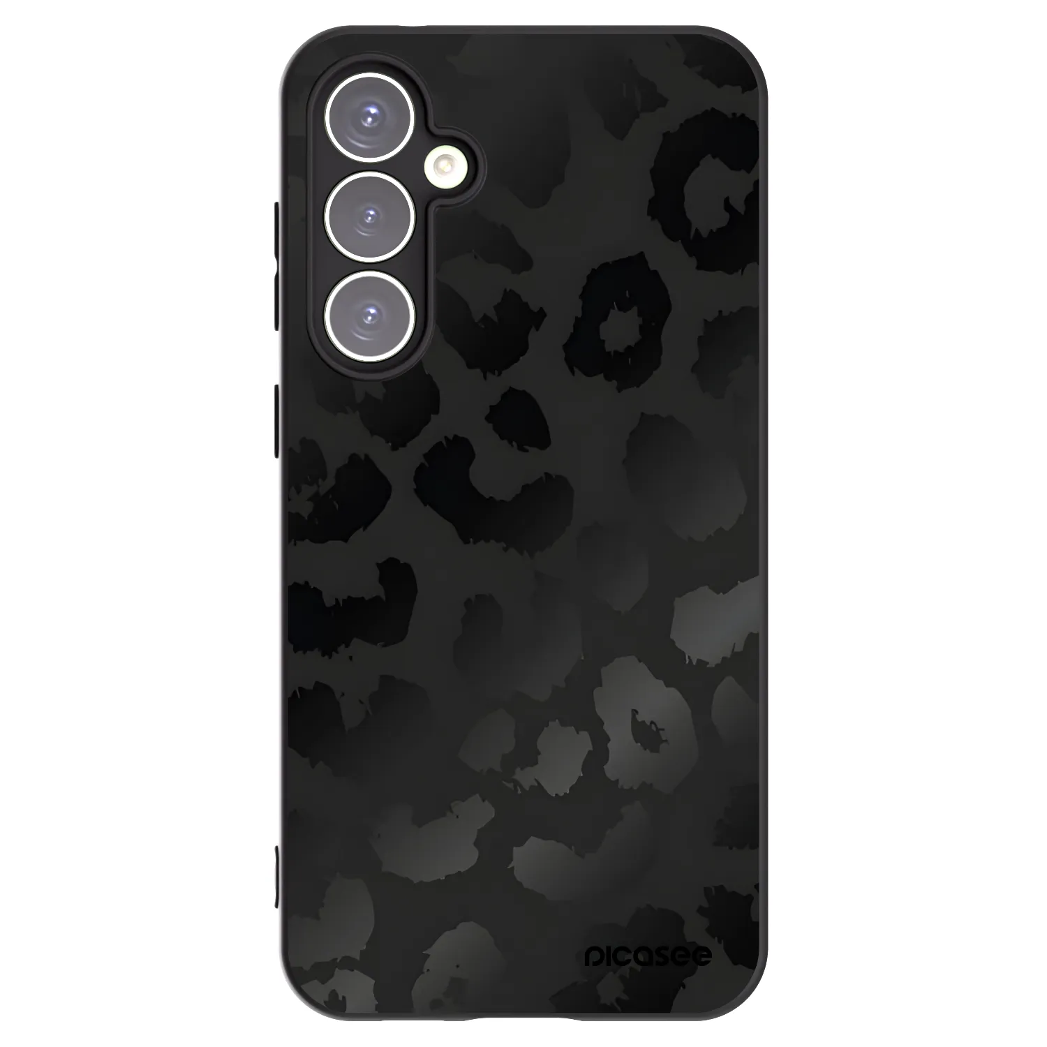Picasee silikonski črni ovitek za Samsung Galaxy S23 FE S711B - Midnight Leopard