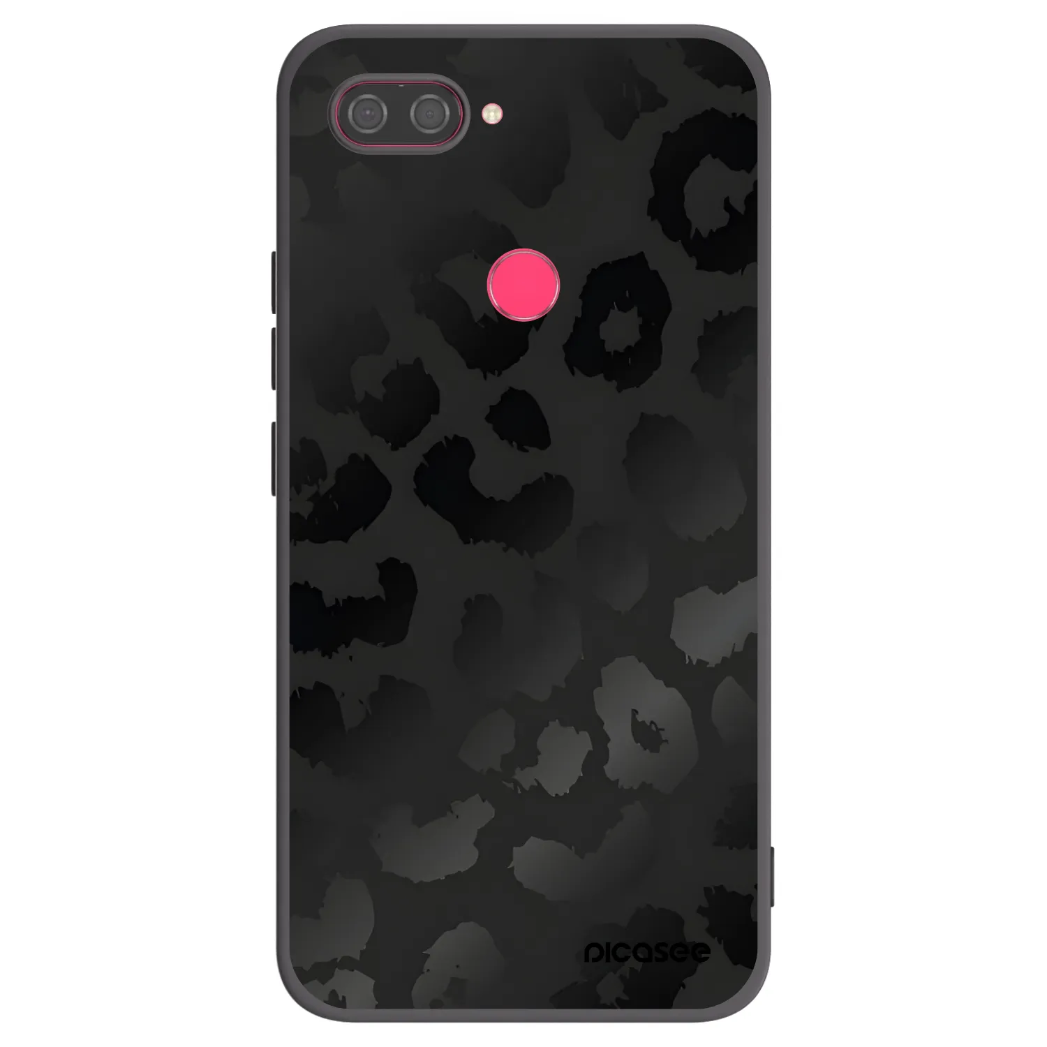 Picasee silikonski črni ovitek za Xiaomi Mi 8 Lite - Midnight Leopard
