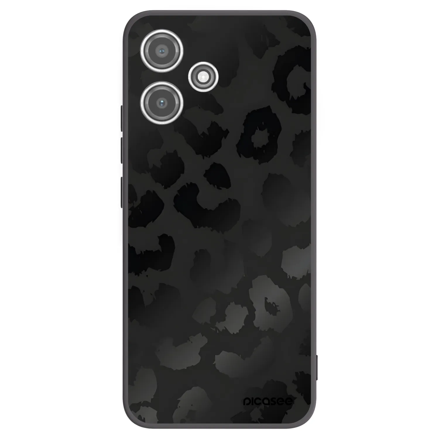 Picasee silikonski črni ovitek za Xiaomi Redmi 12 5G - Midnight Leopard