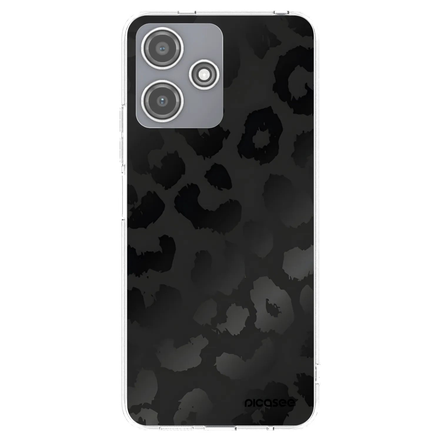 Picasee silikonski prozorni ovitek za Xiaomi Redmi 12 5G - Midnight Leopard