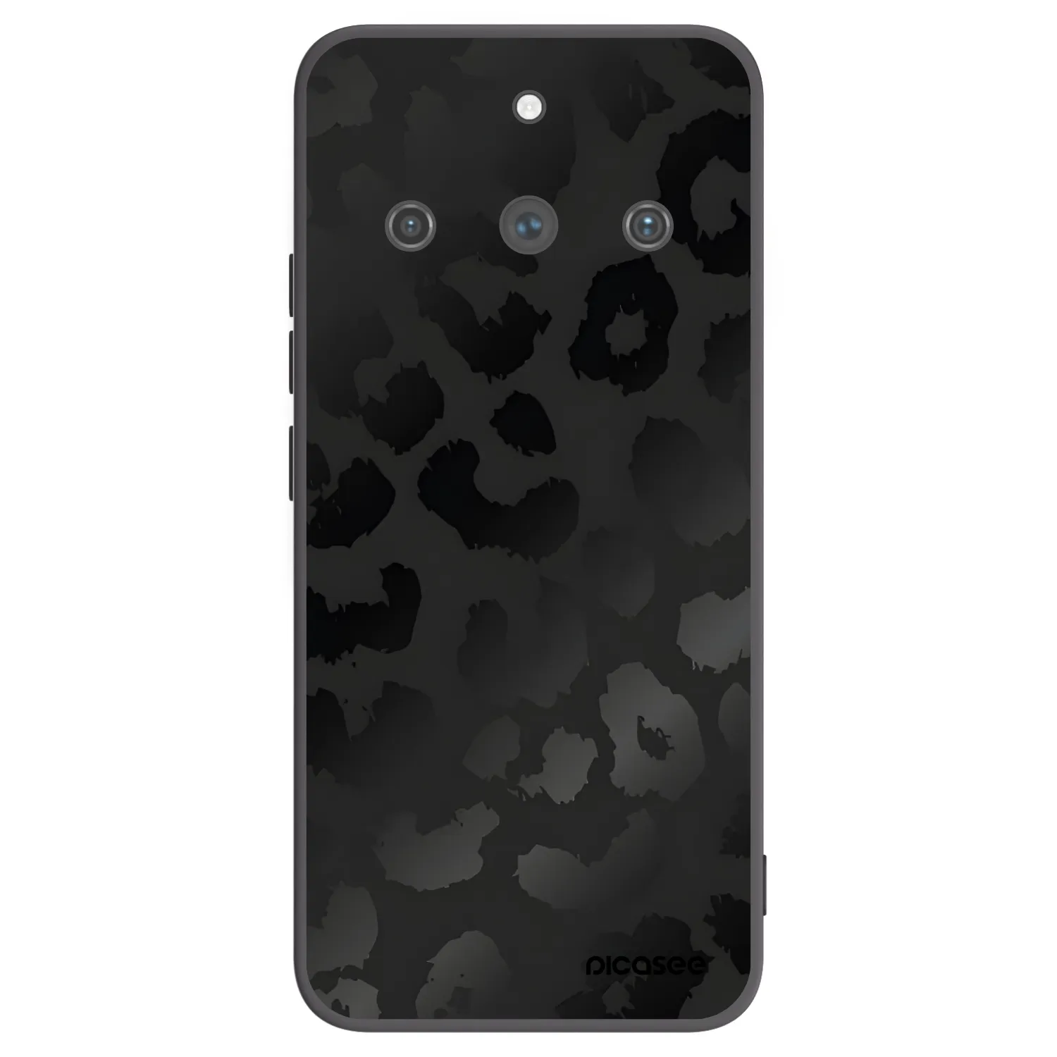Picasee silikonski črni ovitek za Realme 11 Pro+ - Midnight Leopard