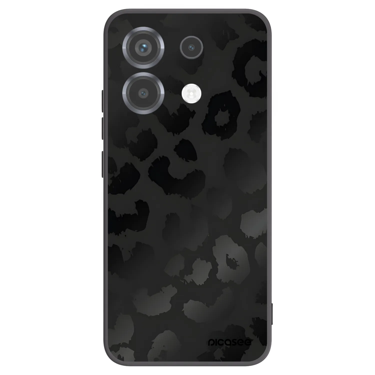 Picasee silikonski črni ovitek za Xiaomi Poco X6 - Midnight Leopard