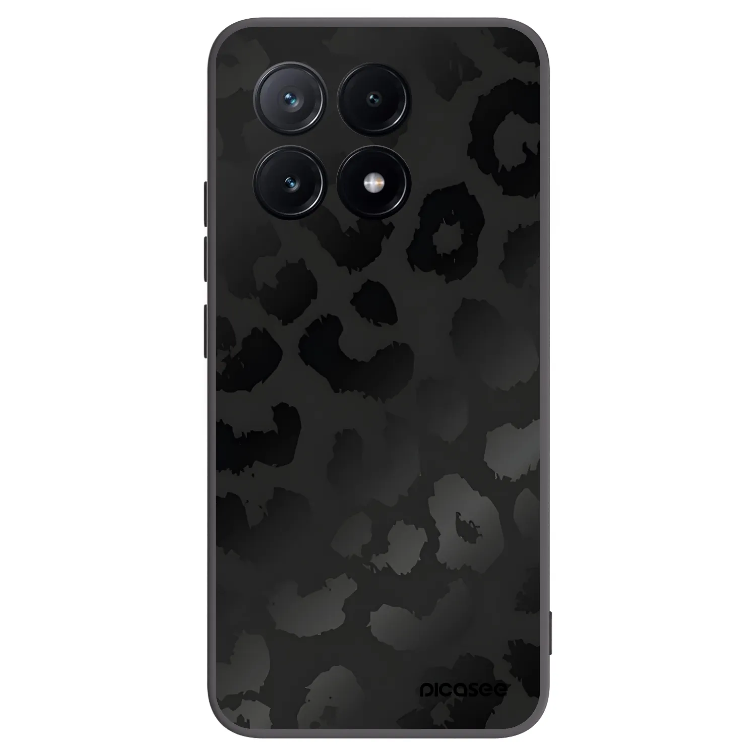 Picasee silikonski črni ovitek za Xiaomi Poco X6 Pro - Midnight Leopard