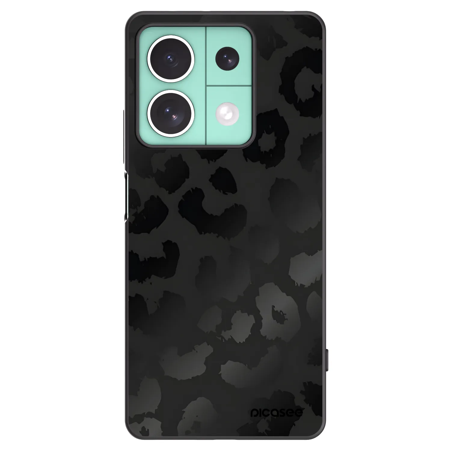Picasee silikonski črni ovitek za Xiaomi Redmi Note 13 5G - Midnight Leopard