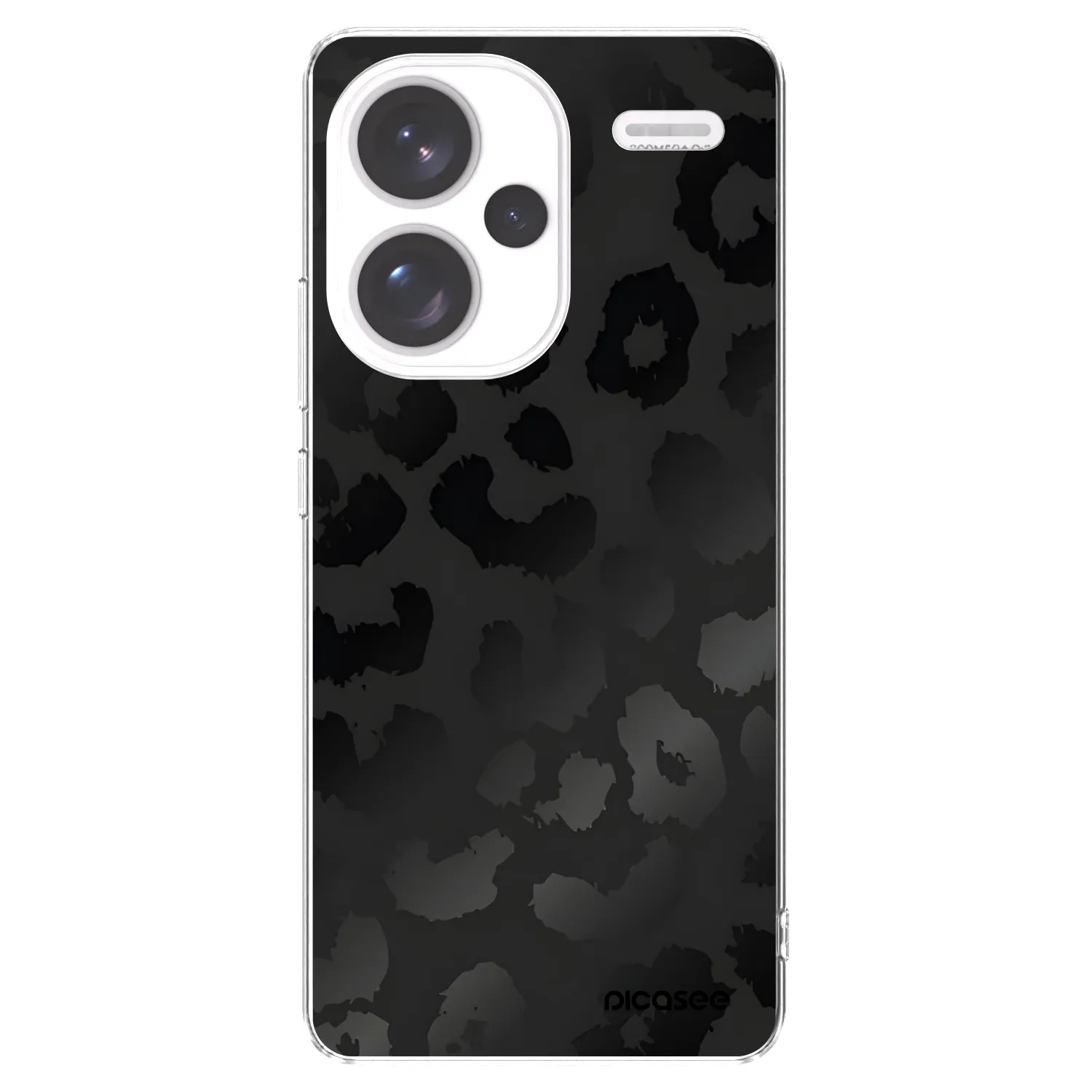 Picasee silikonski prozorni ovitek za Xiaomi Redmi Note 13 Pro+ 5G - Midnight Leopard