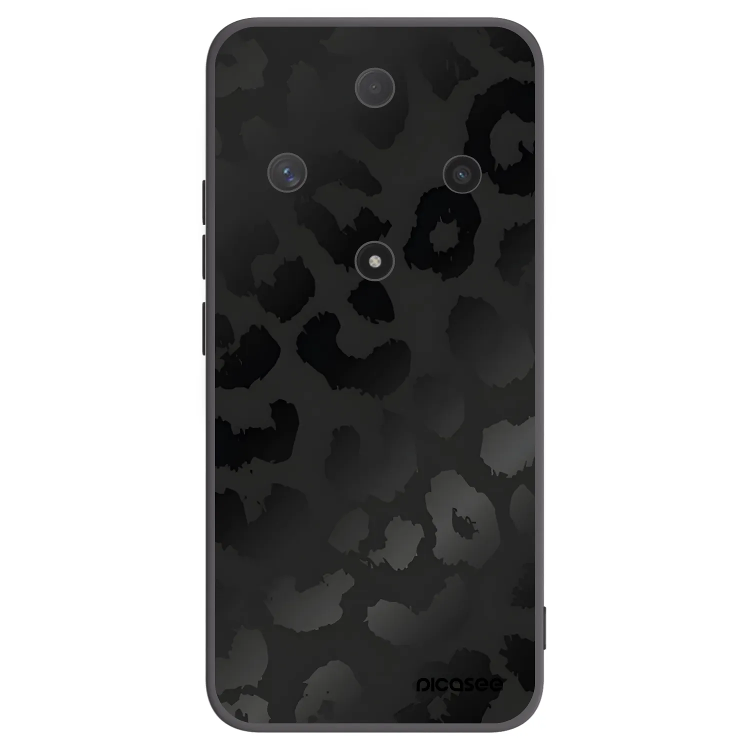 Picasee silikonski črni ovitek za Honor Magic6 Lite 5G - Midnight Leopard
