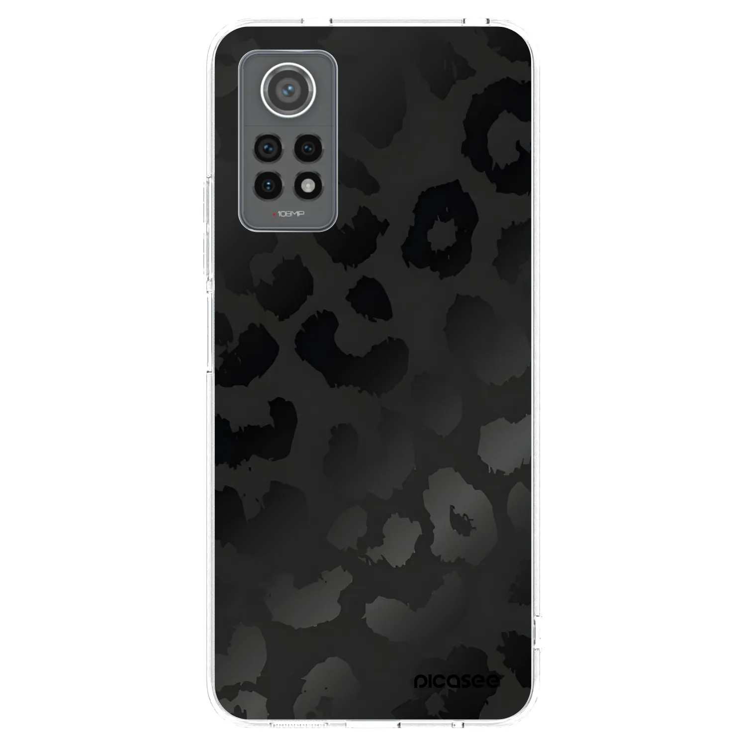 Picasee silikonski prozorni ovitek za Xiaomi Redmi Note 12 Pro 4G - Midnight Leopard