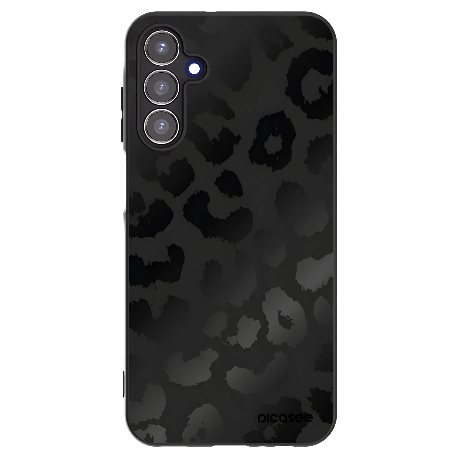 Picasee silikonski črni ovitek za Samsung Galaxy A15 A155F 4G - Midnight Leopard