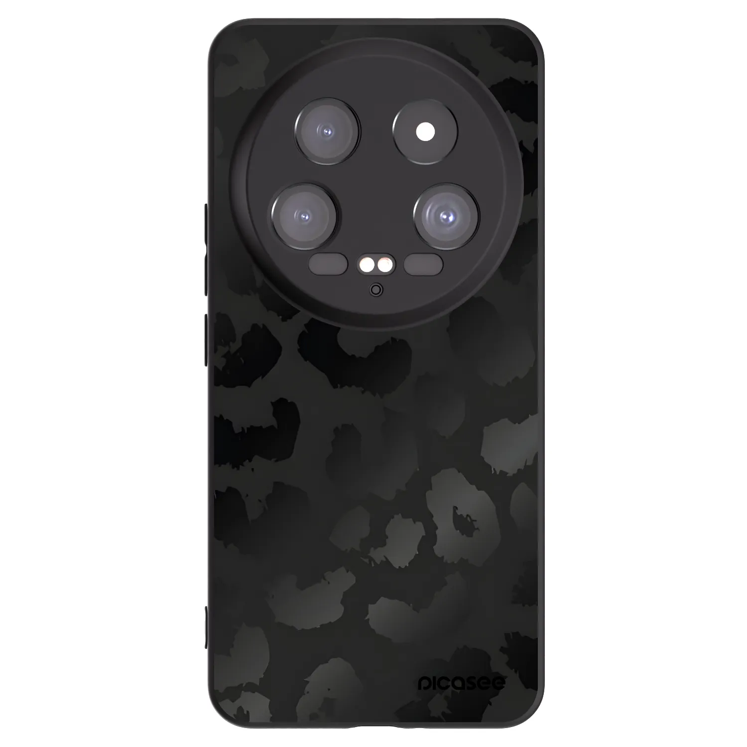 Picasee silikonski črni ovitek za Xiaomi 14 Ultra - Midnight Leopard