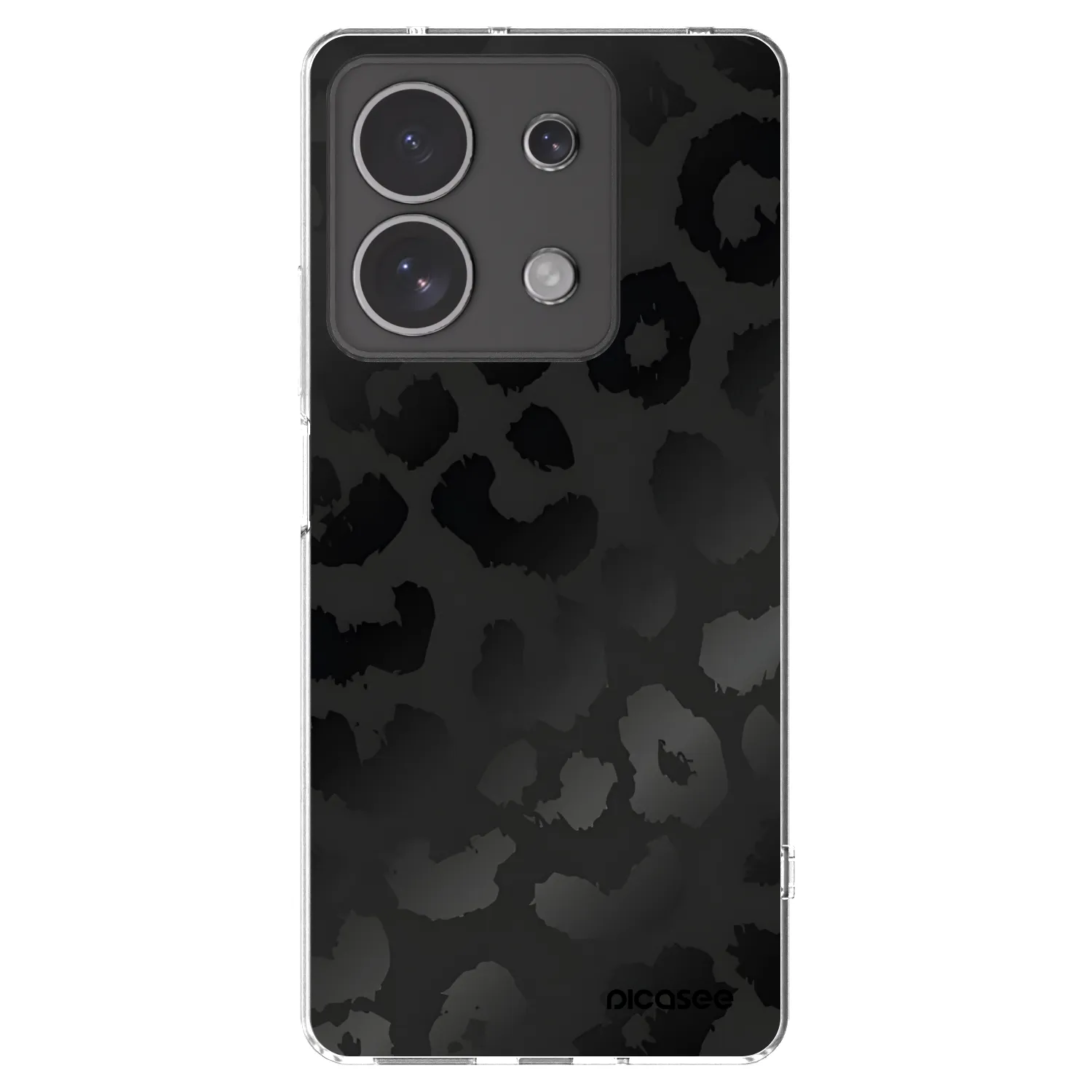 Picasee silikonski prozorni ovitek za Xiaomi Redmi Note 13 4G - Midnight Leopard