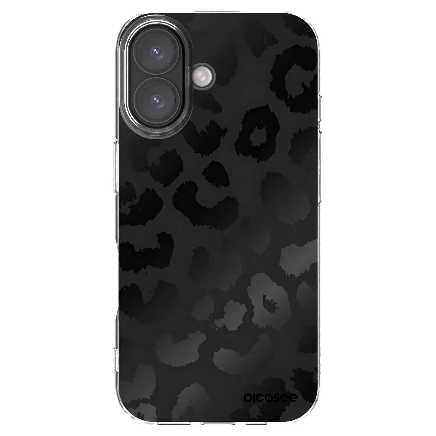 Picasee silikonski prozorni ovitek za Apple iPhone 16 - Midnight Leopard