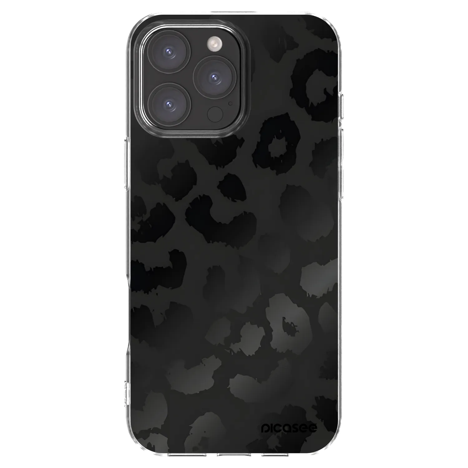Picasee silikonski prozorni ovitek za Apple iPhone 16 Pro Max - Midnight Leopard