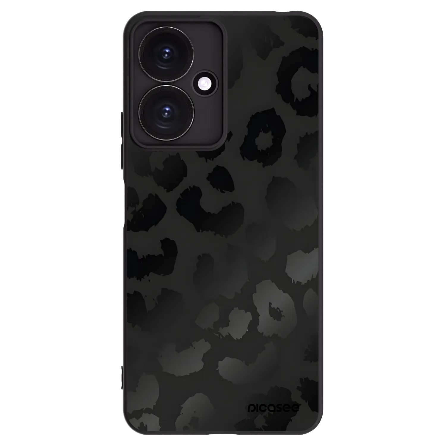 Picasee silikonski črni ovitek za Xiaomi Redmi 13C 5G - Midnight Leopard