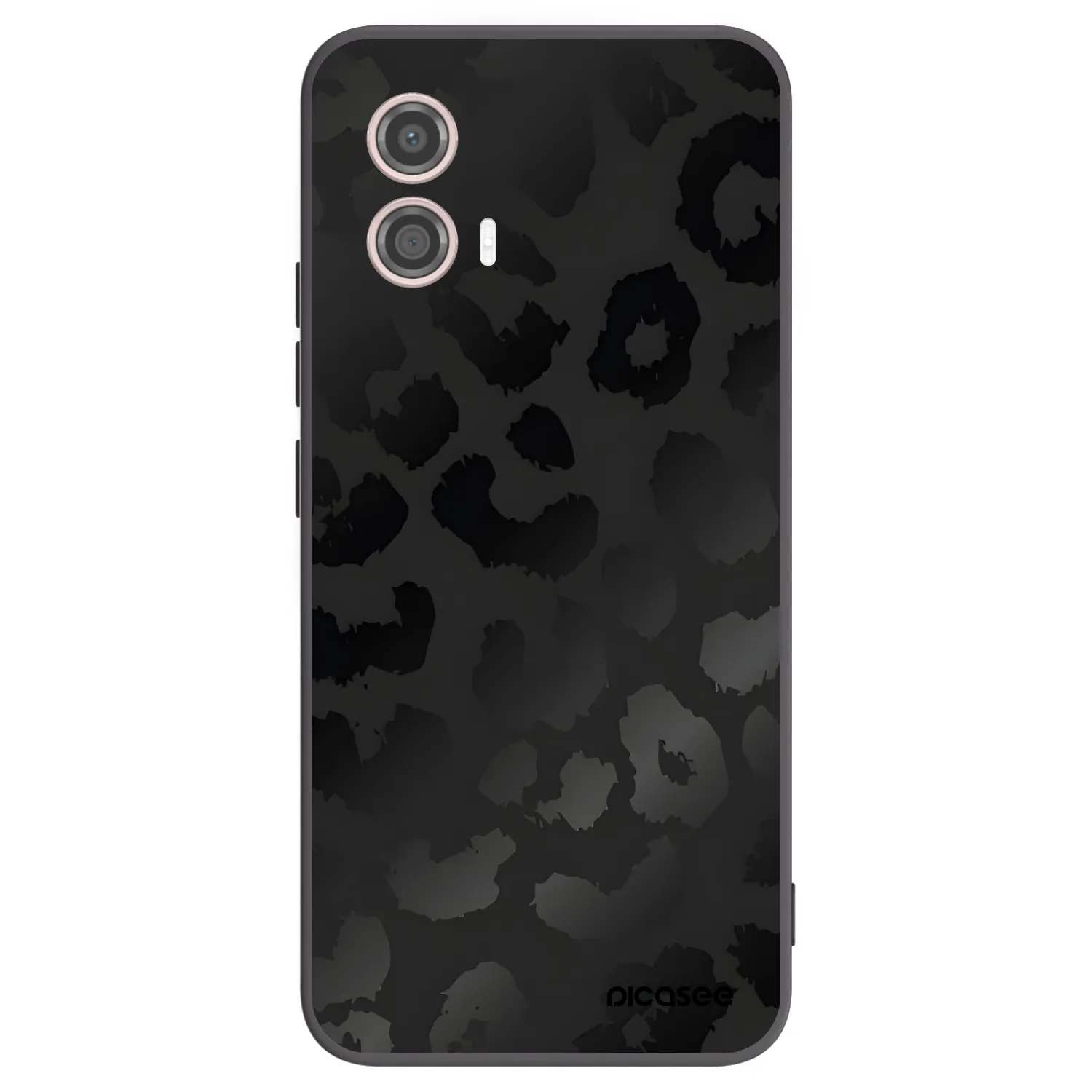 Picasee silikonski črni ovitek za Motorola Moto G53 5G - Midnight Leopard