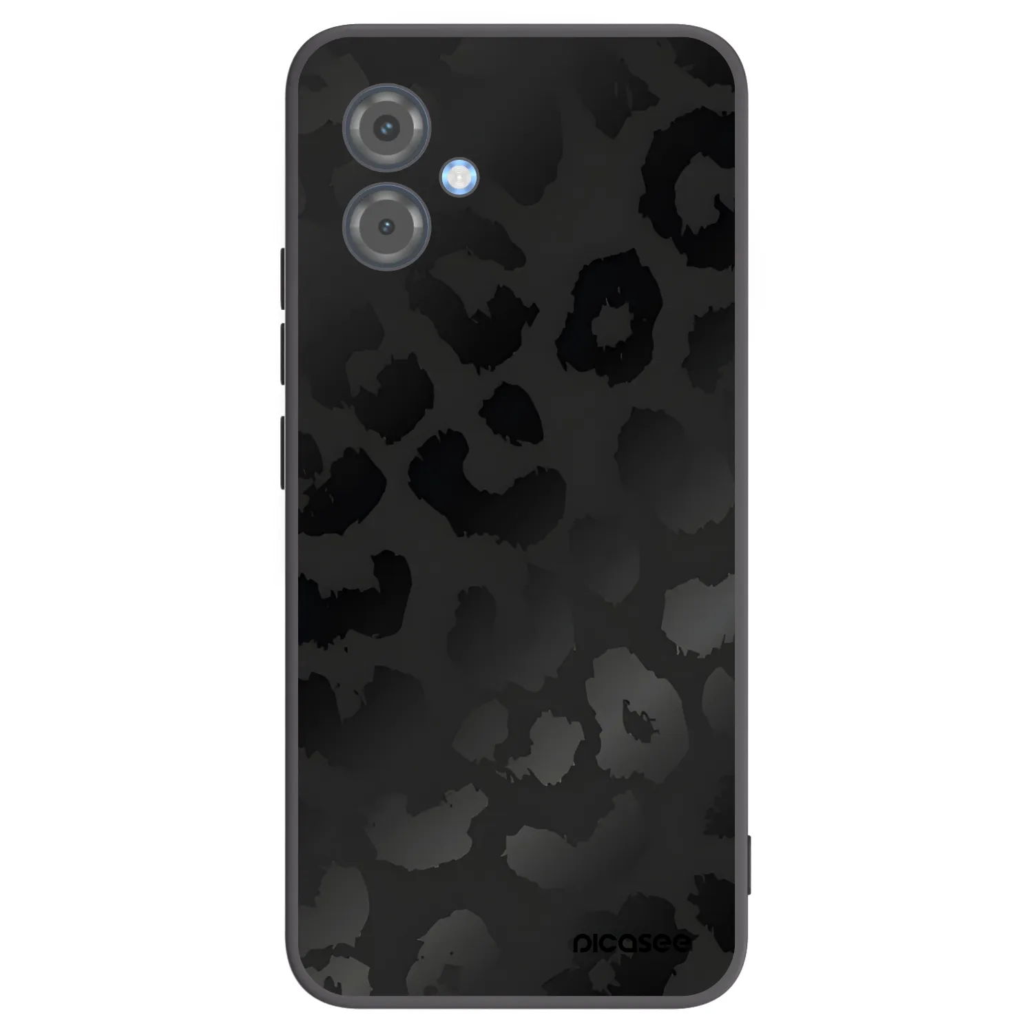 Picasee silikonski črni ovitek za Motorola Moto G14 - Midnight Leopard