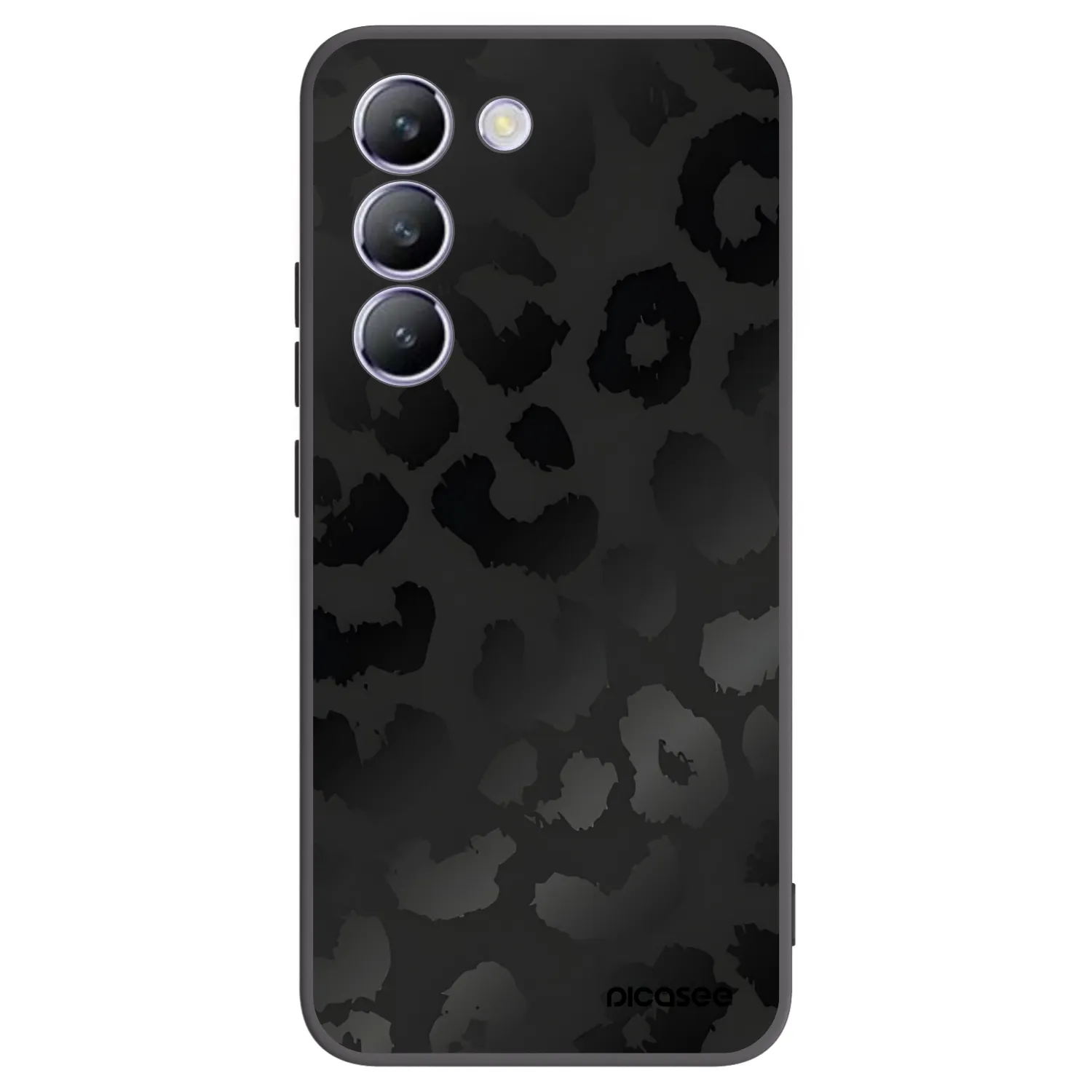 Picasee silikonski črni ovitek za Vivo V40 SE 5G - Midnight Leopard