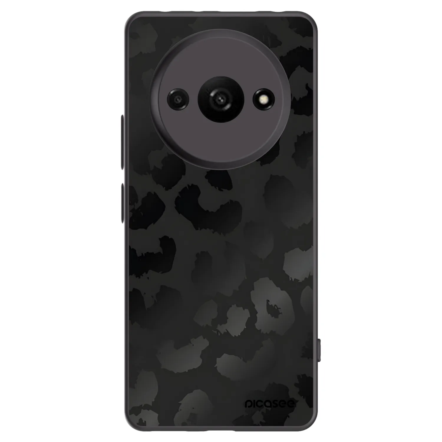 Picasee silikonski črni ovitek za Xiaomi Redmi A3 - Midnight Leopard