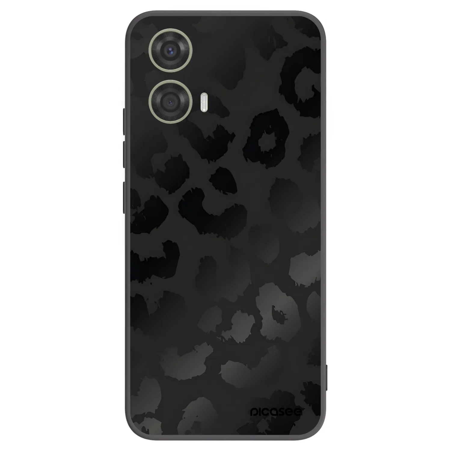 Picasee silikonski črni ovitek za Motorola Moto G24 - Midnight Leopard