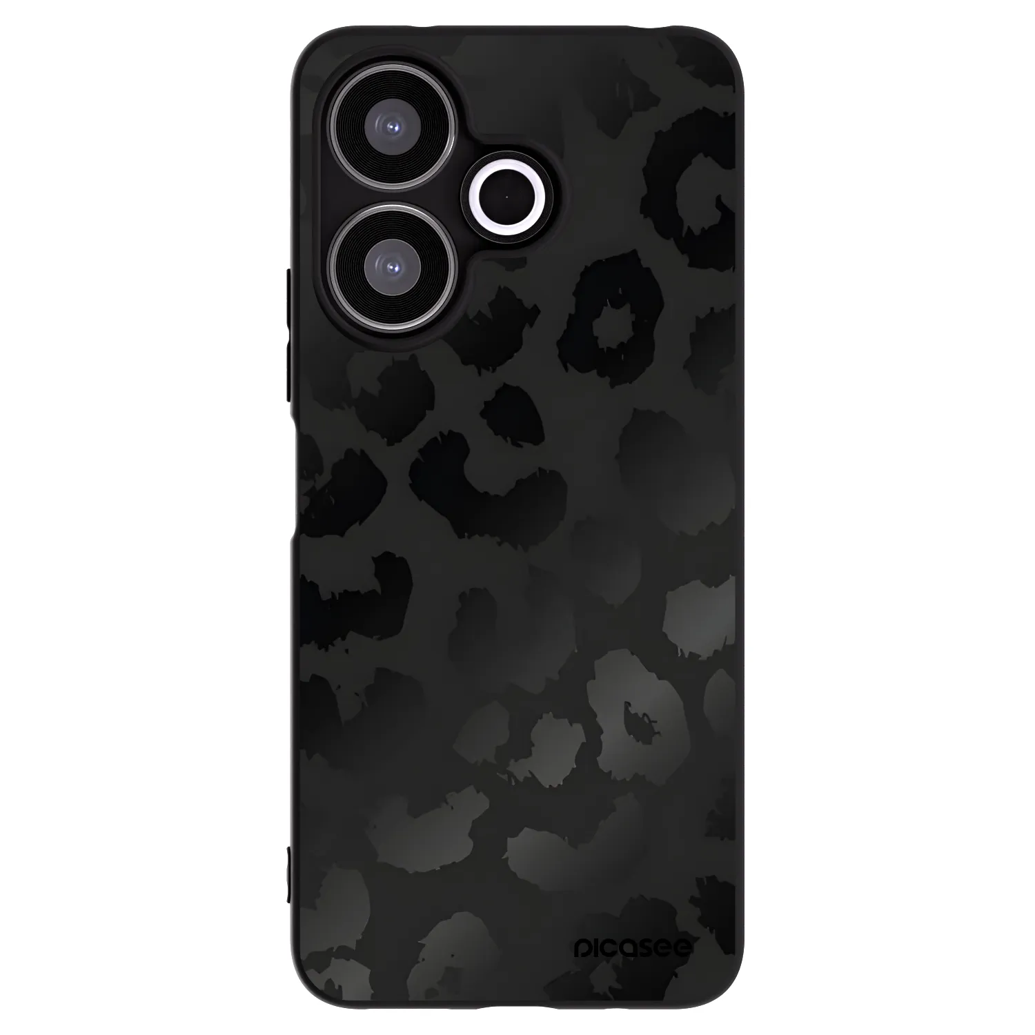 Picasee silikonski črni ovitek za Xiaomi Redmi 13 4G - Midnight Leopard