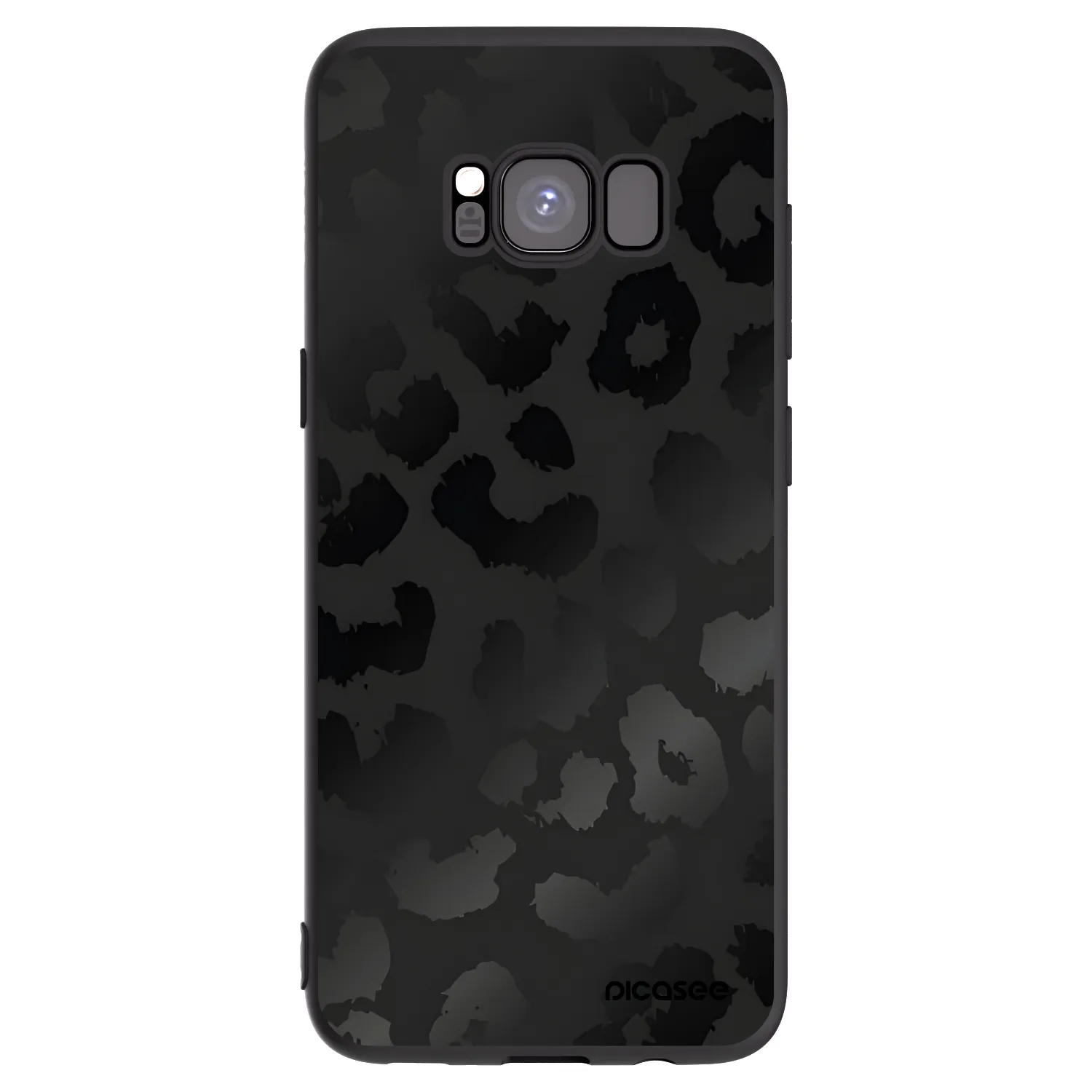 Picasee silikonski črni ovitek za Samsung Galaxy S8 G950F - Midnight Leopard