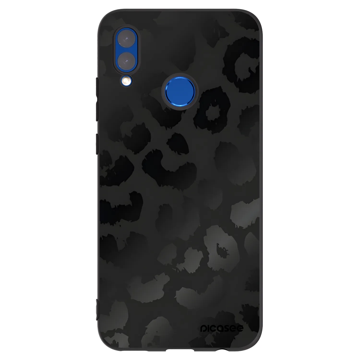 Picasee silikonski črni ovitek za Honor 10 Lite - Midnight Leopard