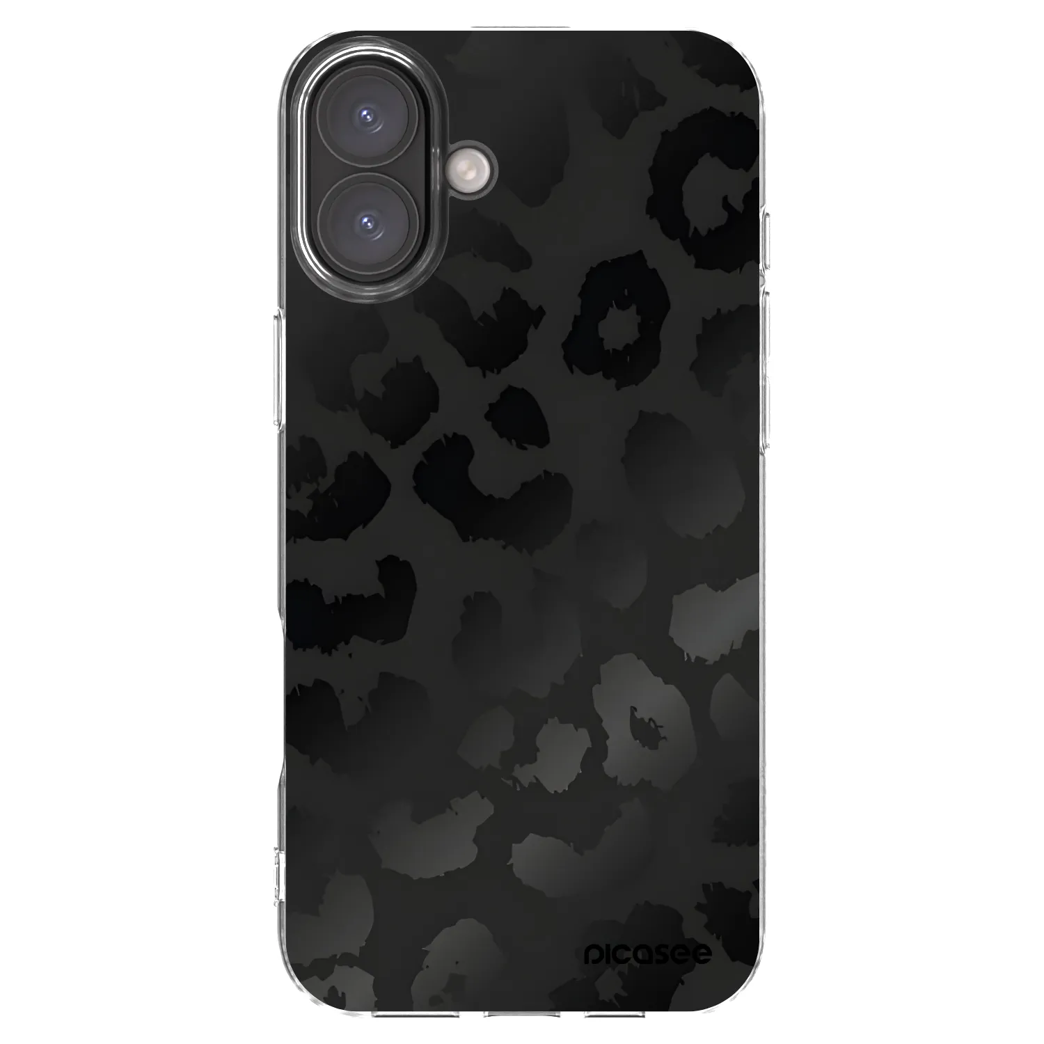 Picasee silikonski prozorni ovitek za Apple iPhone 16 Plus - Midnight Leopard