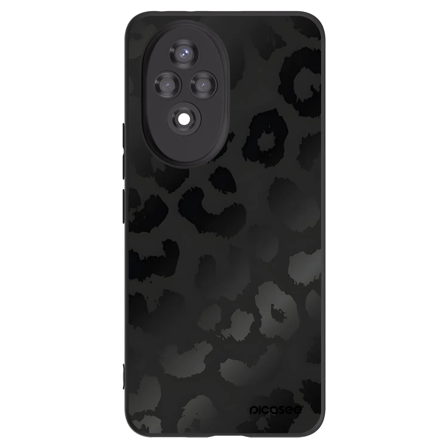 Picasee silikonski črni ovitek za Honor 200 5G - Midnight Leopard