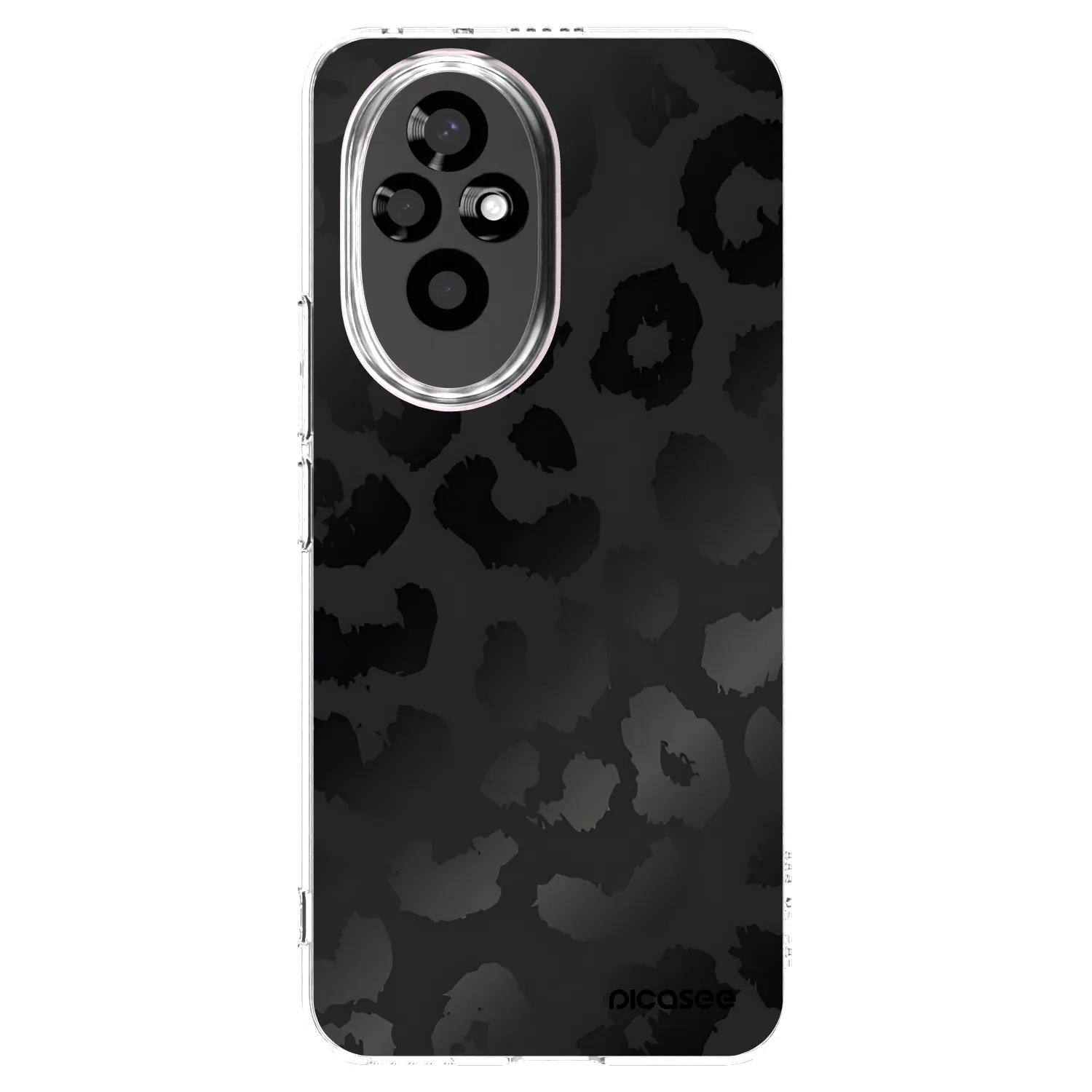 Picasee silikonski prozorni ovitek za Honor 200 5G - Midnight Leopard