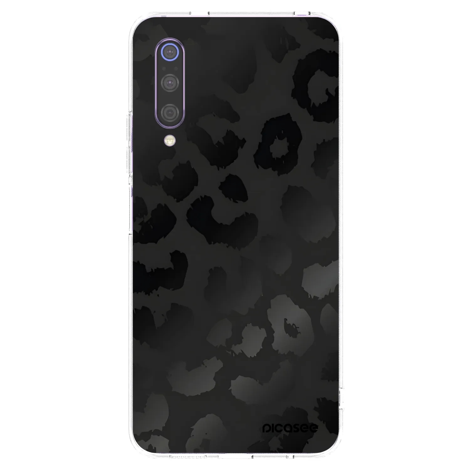 Picasee silikonski prozorni ovitek za Xiaomi Mi 9 - Midnight Leopard