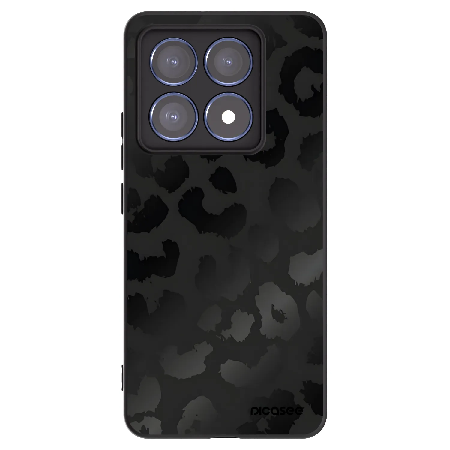 Picasee silikonski črni ovitek za Xiaomi 14T Pro - Midnight Leopard