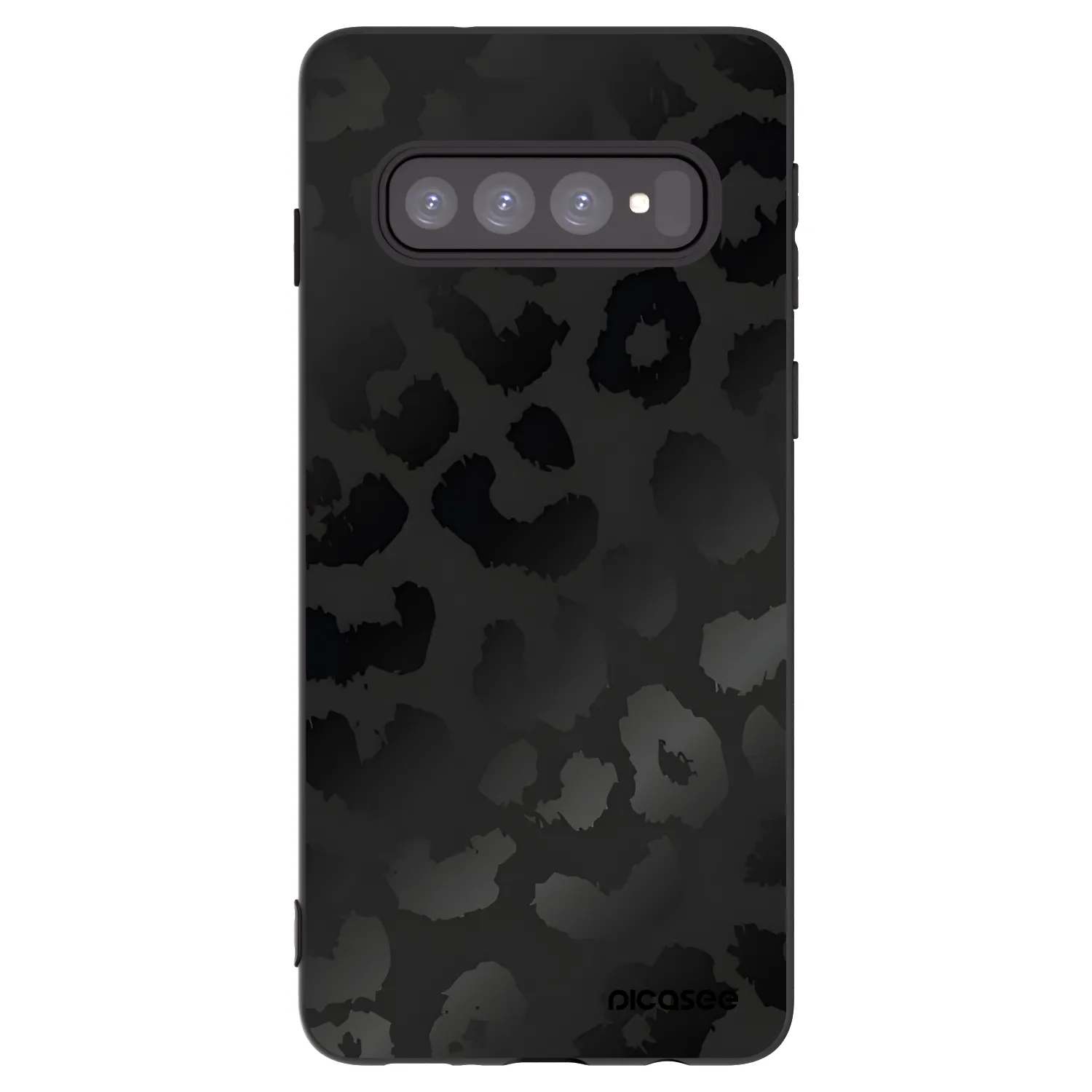 Picasee silikonski črni ovitek za Samsung Galaxy S10 G973 - Midnight Leopard