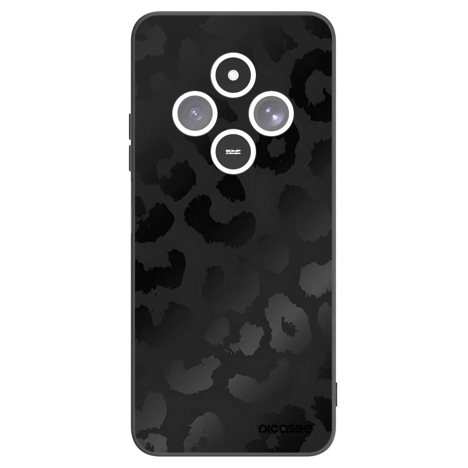 Picasee silikonski črni ovitek za Xiaomi Redmi 14C - Midnight Leopard