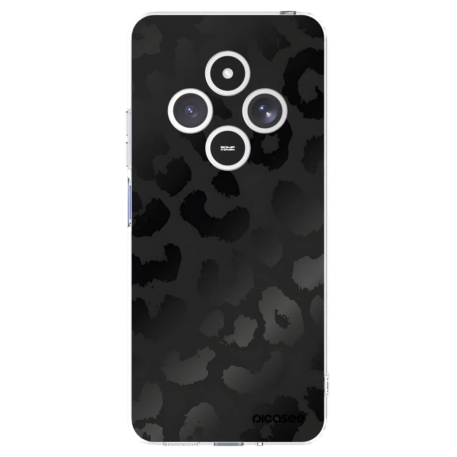 Picasee silikonski prozorni ovitek za Xiaomi Redmi 14C - Midnight Leopard