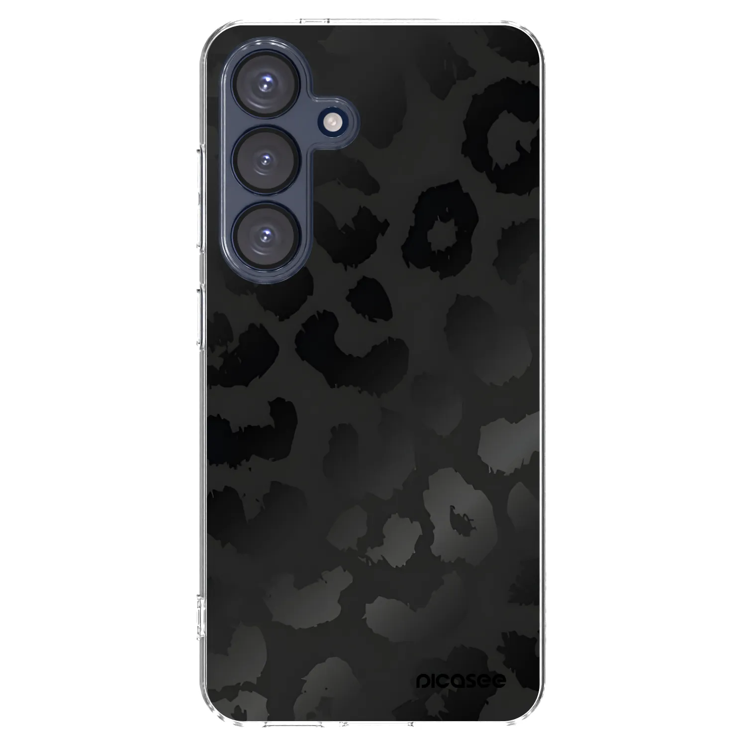Picasee silikonski prozorni ovitek za Samsung Galaxy S25 5G - Midnight Leopard