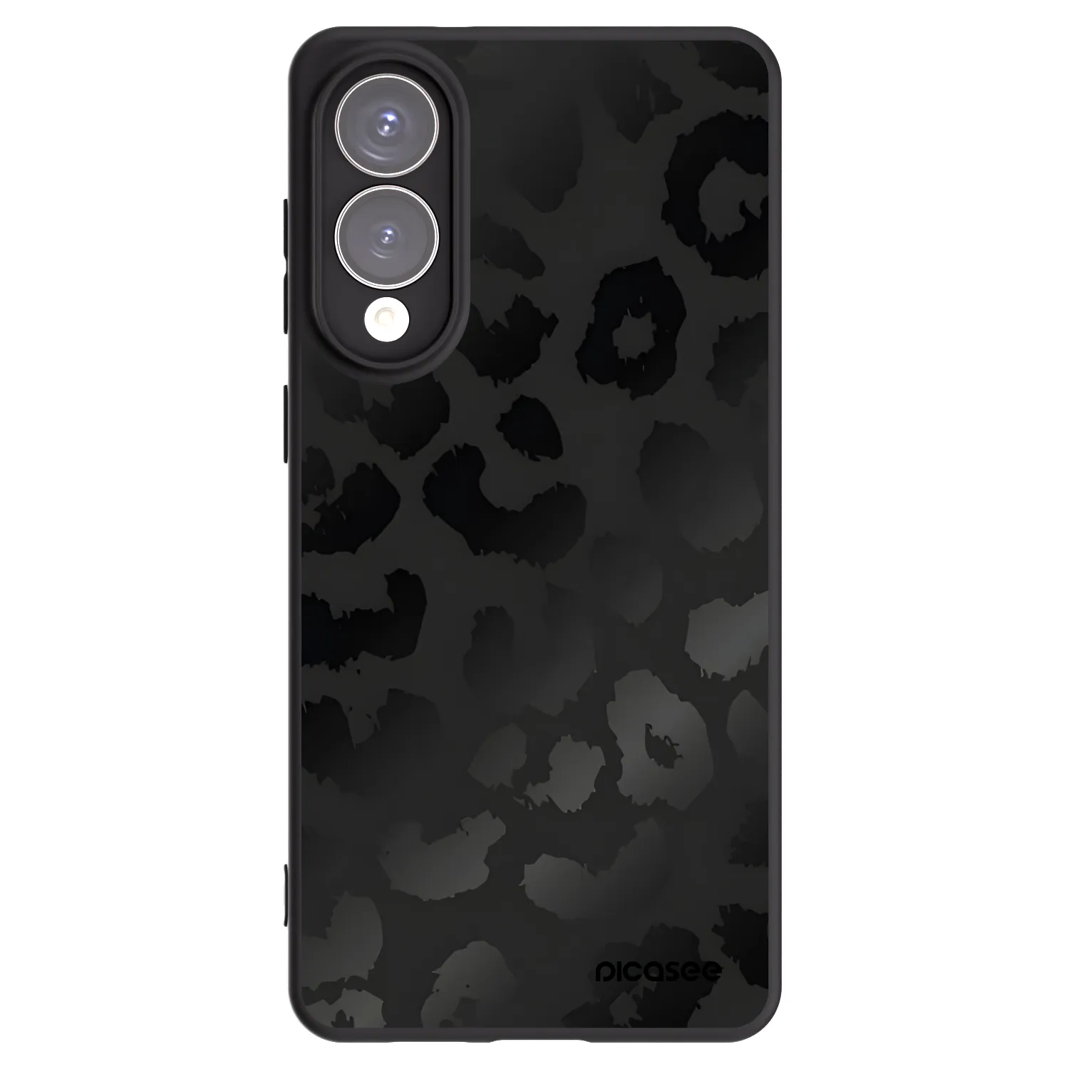 Picasee silikonski črni ovitek za Samsung Galaxy S25 Edge 5G - Midnight Leopard