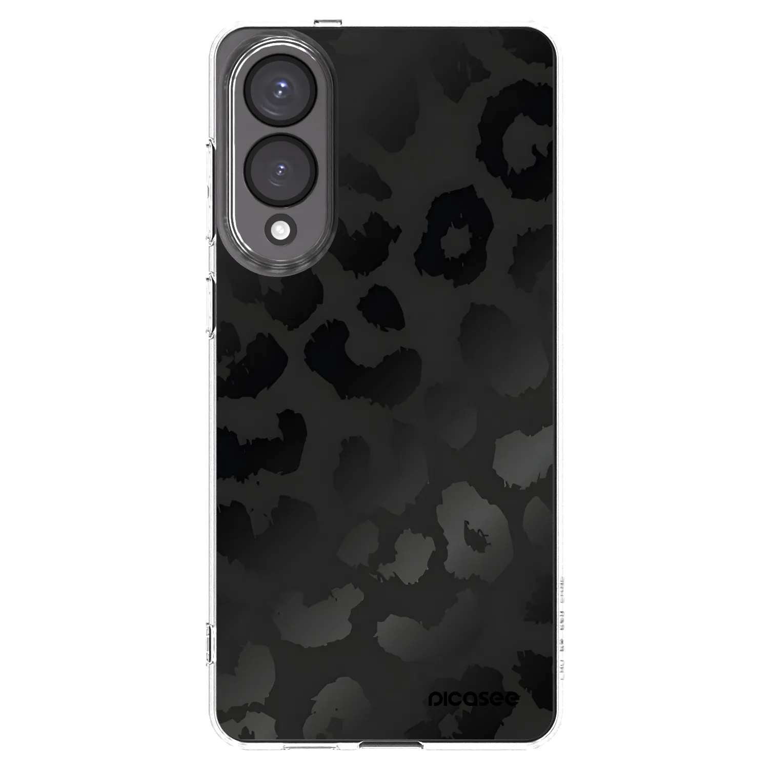 Picasee silikonski prozorni ovitek za Samsung Galaxy S25 Edge 5G - Midnight Leopard