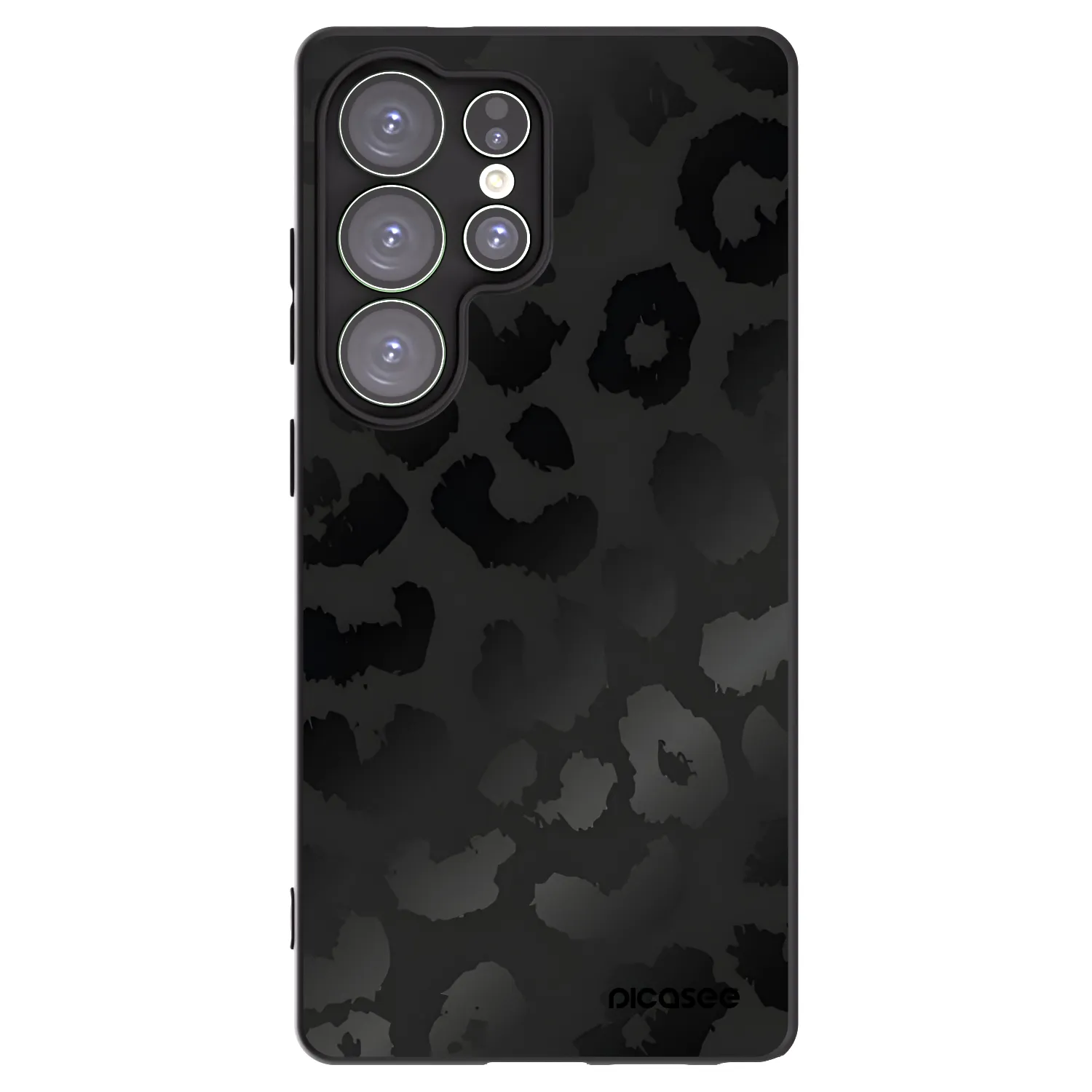 Picasee silikonski črni ovitek za Samsung Galaxy S25 Ultra 5G - Midnight Leopard