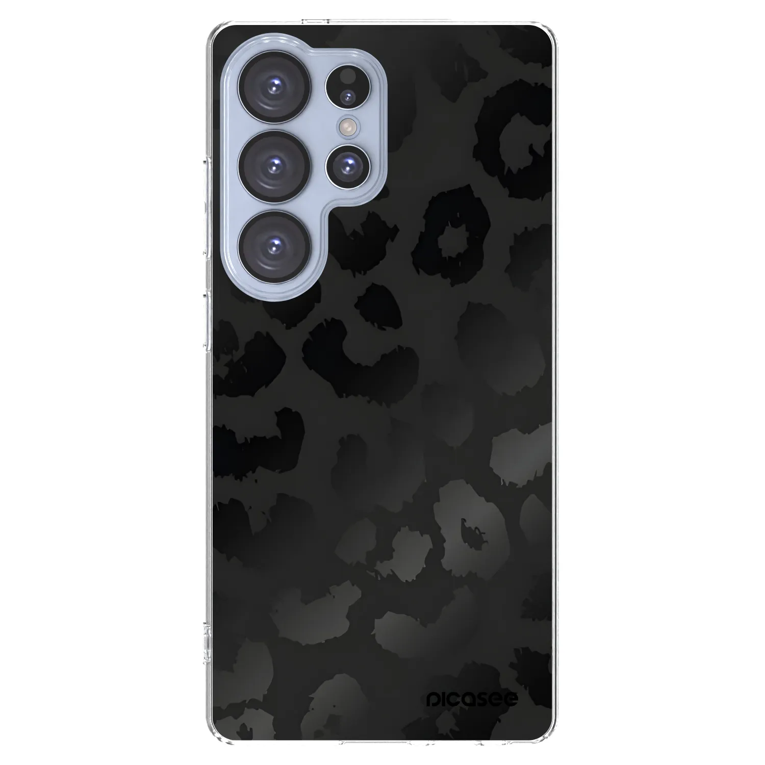Picasee silikonski prozorni ovitek za Samsung Galaxy S25 Ultra 5G - Midnight Leopard