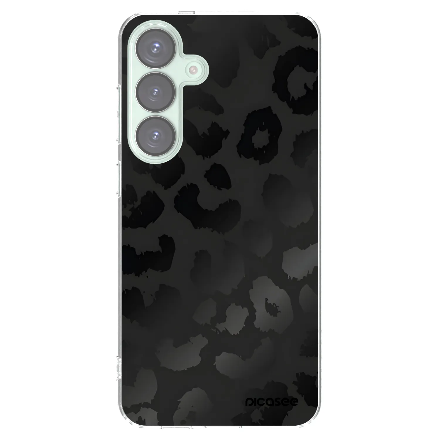 Picasee silikonski prozorni ovitek za Samsung Galaxy S25+ 5G - Midnight Leopard