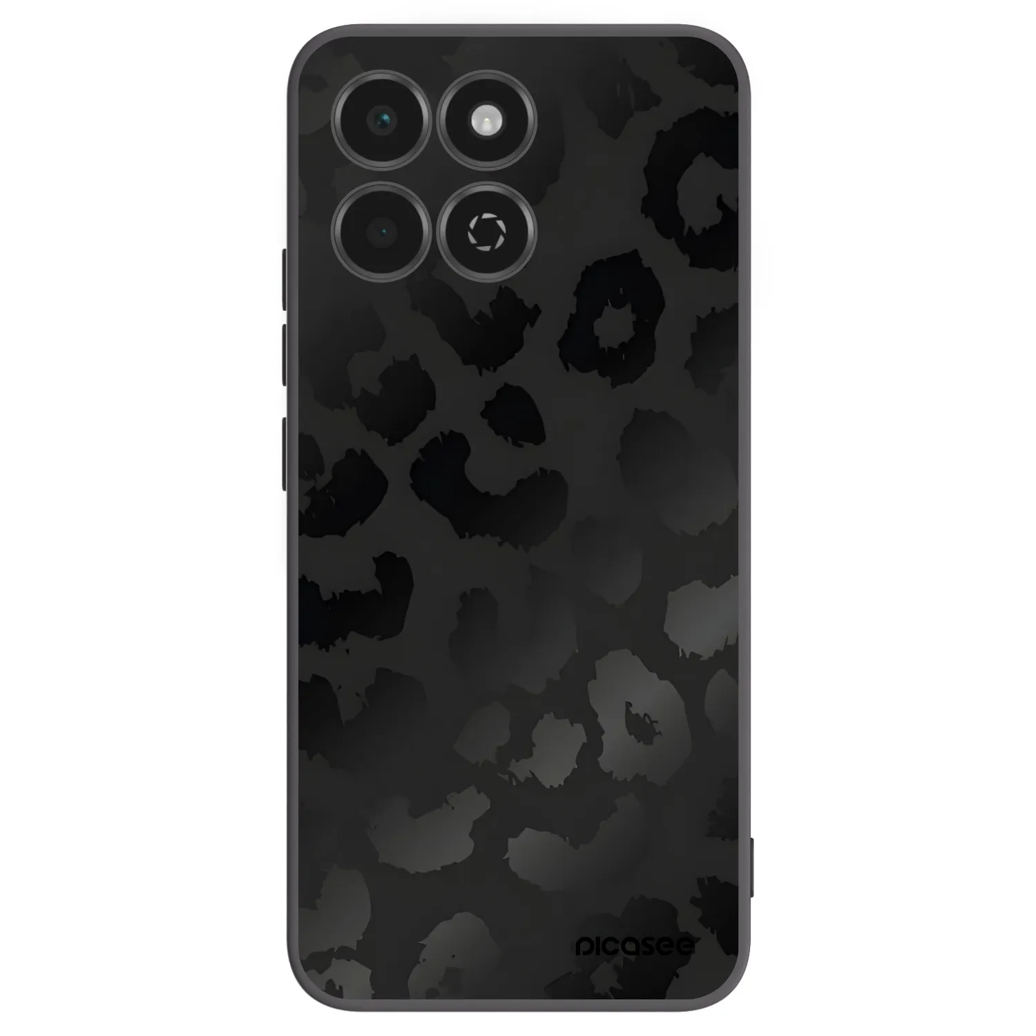 Picasee silikonski črni ovitek za Honor 200 Smart 5G - Midnight Leopard