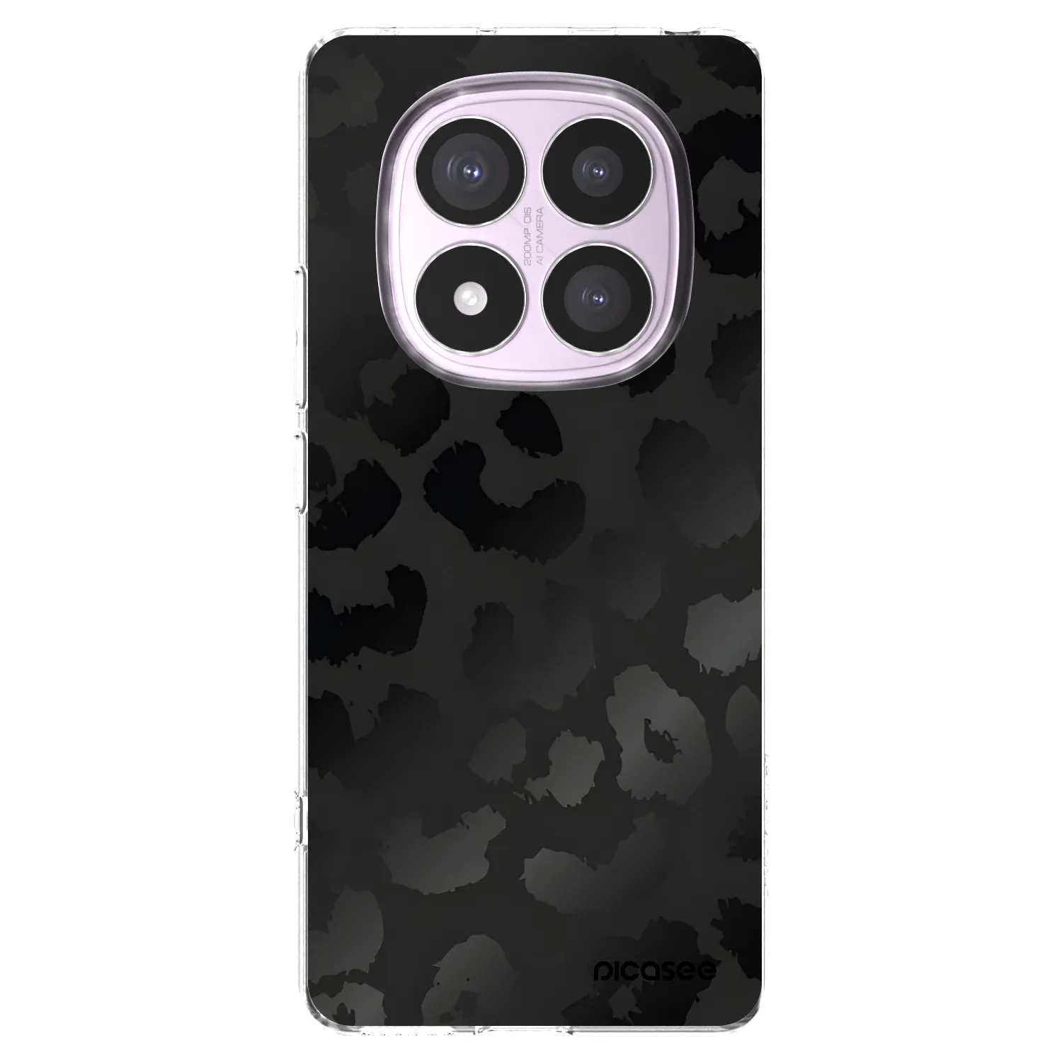 Picasee silikonski prozorni ovitek za Xiaomi Redmi Note 14 Pro 4G - Midnight Leopard