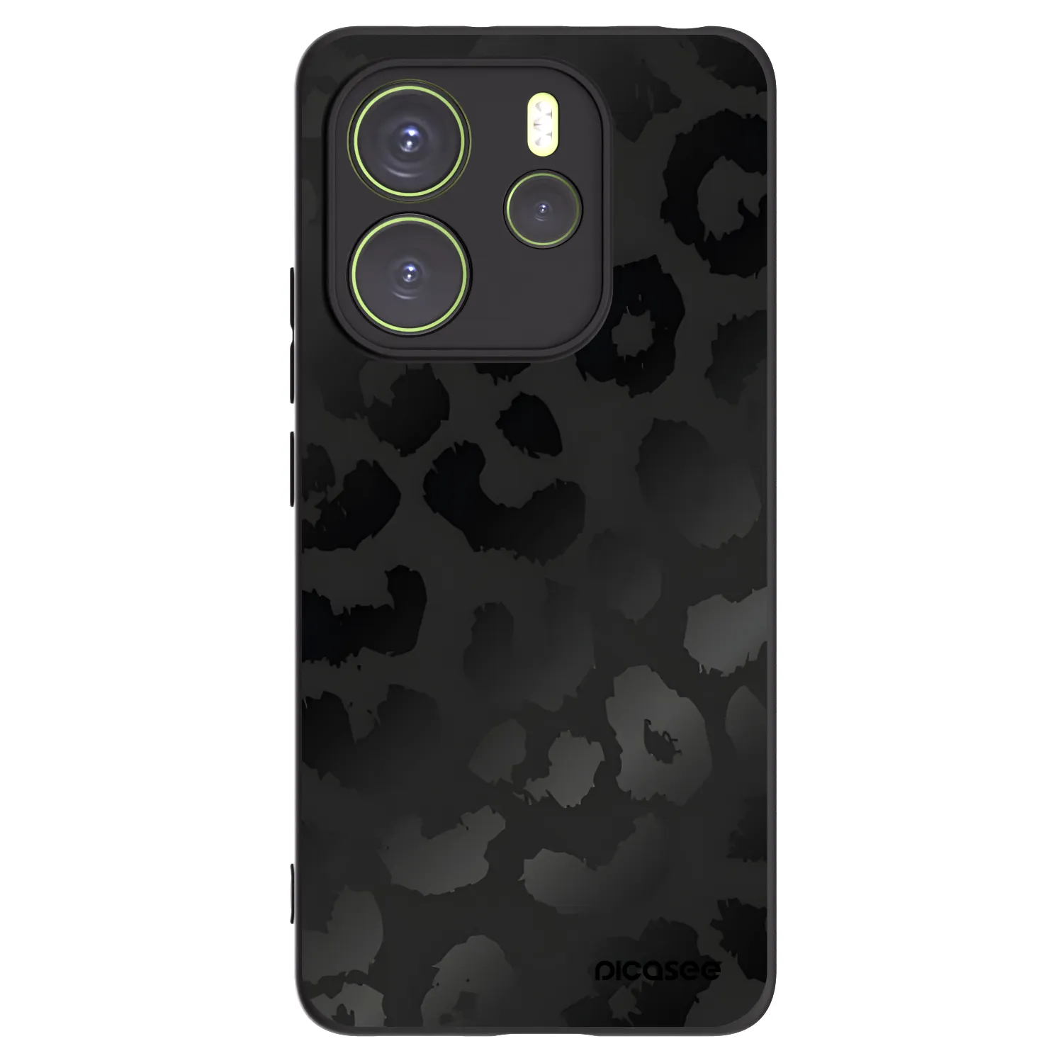 Picasee silikonski črni ovitek za Xiaomi Redmi Note 14 4G - Midnight Leopard