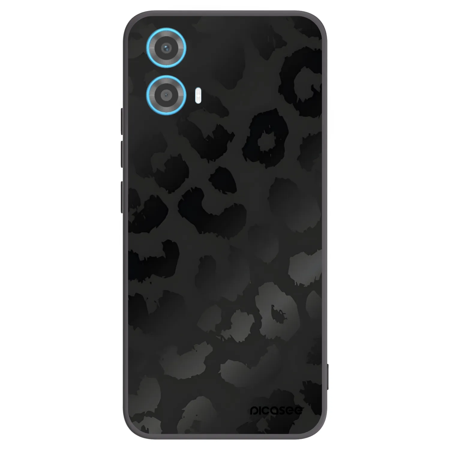 Picasee silikonski črni ovitek za Motorola Moto G34 5G - Midnight Leopard