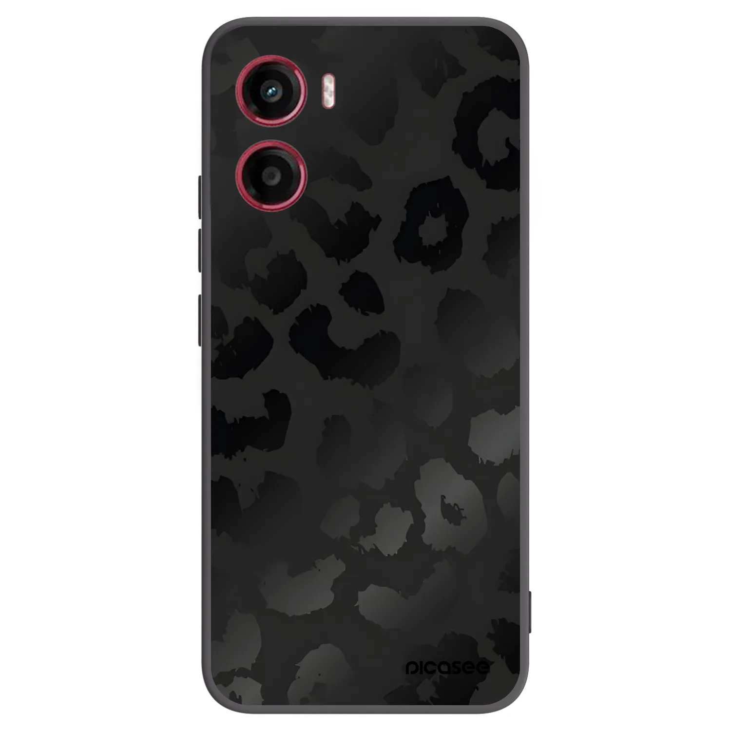 Picasee silikonski črni ovitek za Motorola Moto G05 - Midnight Leopard